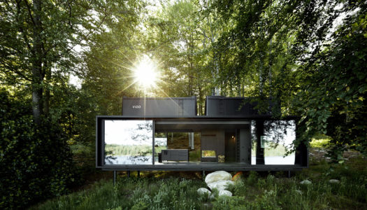 A HOTEL ROOM IN THE WOODS