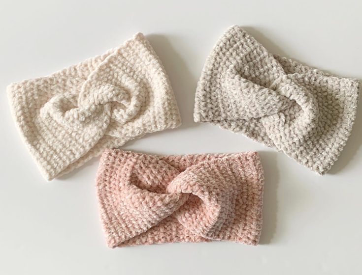 Easy Velvet Twist Headband