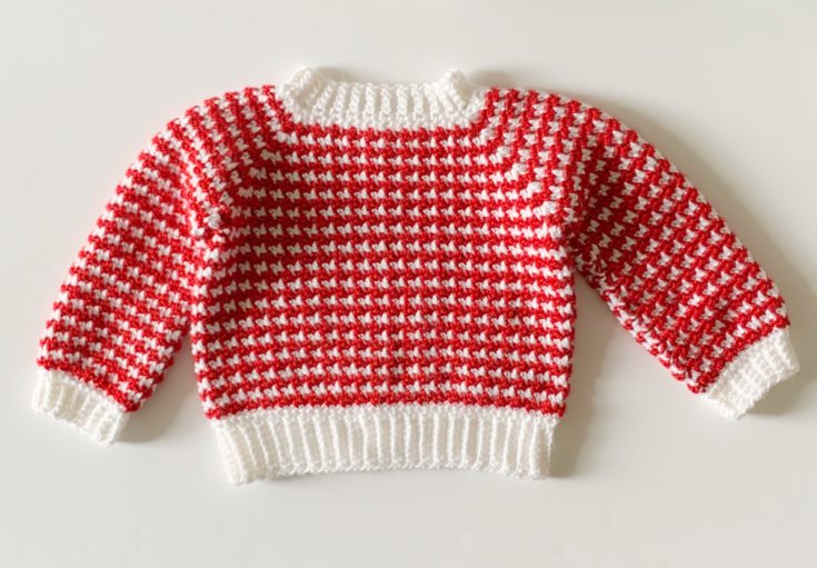 Houndstooth Baby Sweater