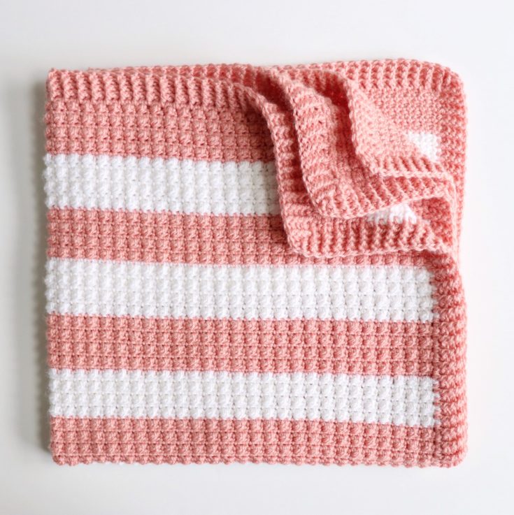 Crochet Fruity Stripes Baby Blanket