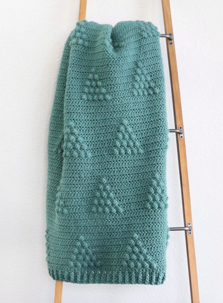 Crochet Christmas Tree Farm Blanket