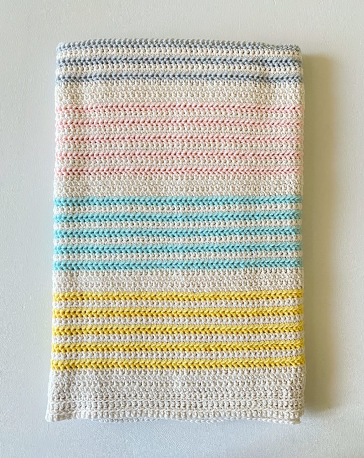 Crochet Bundle Up Stripes Blanket