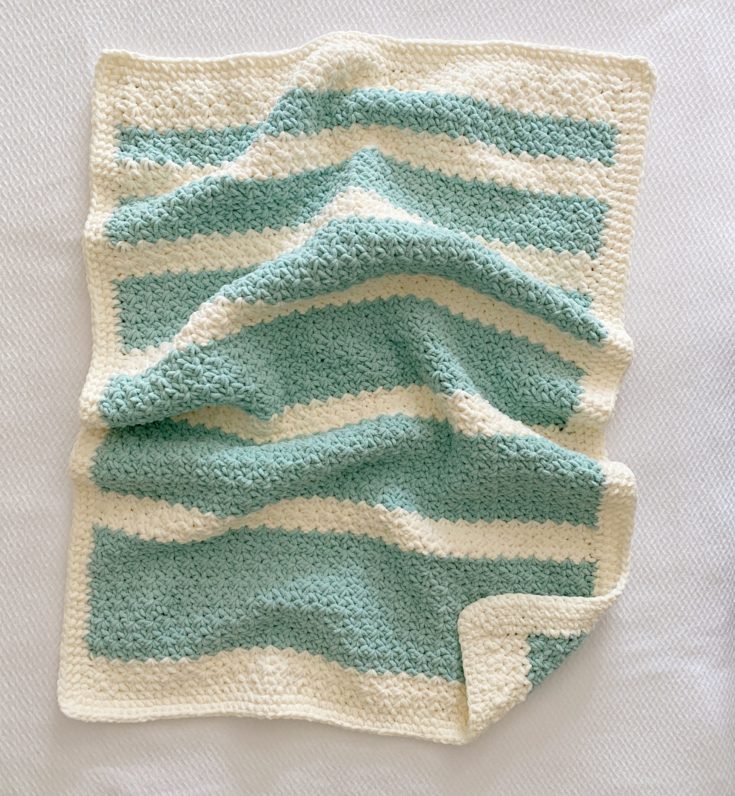 Crochet Bernat Baby Blanket Sparkle Throw