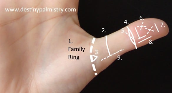 thumb lines, thumb reading