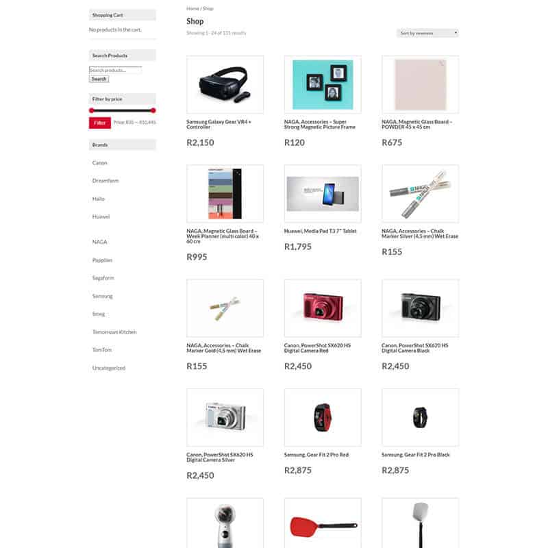 web design, ecommerce for Misterdeal