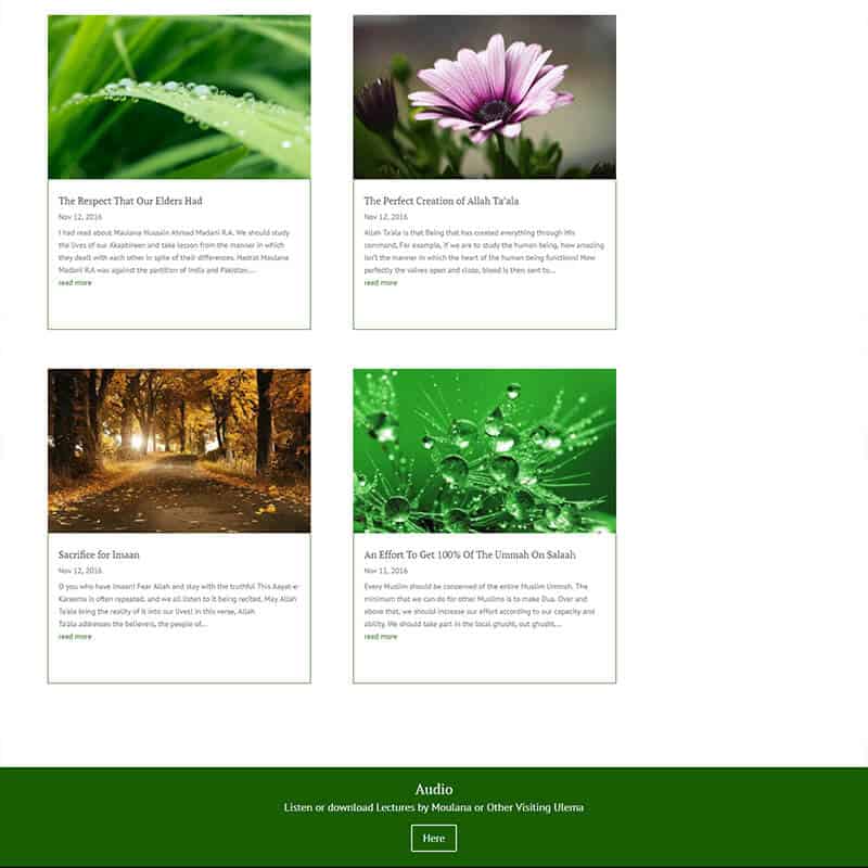 Web Design for Musjid Sawliheen