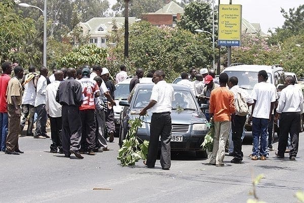 Chaos as varsity students stage, Diaspora Messenger News Media