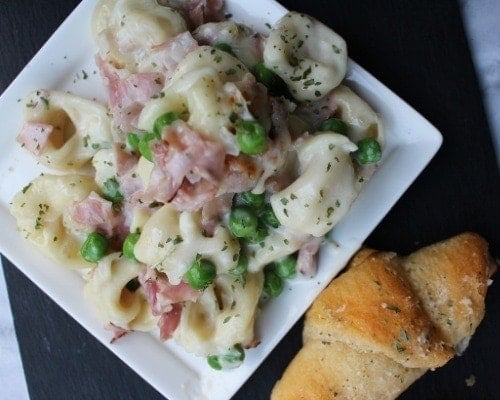 one pot ham and cheese tortellini