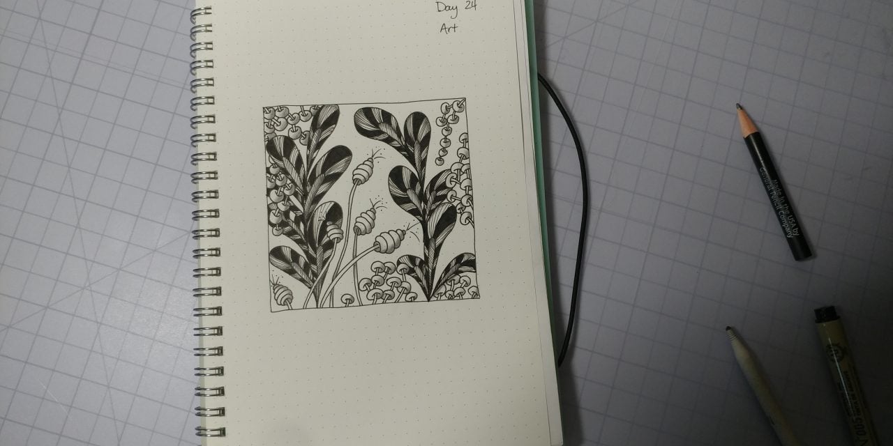 VIDEO: One Zentangle a Day – Day 24