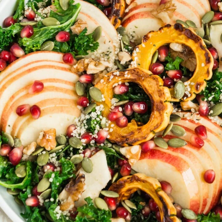 Healthy Massaged Kale and apple salad