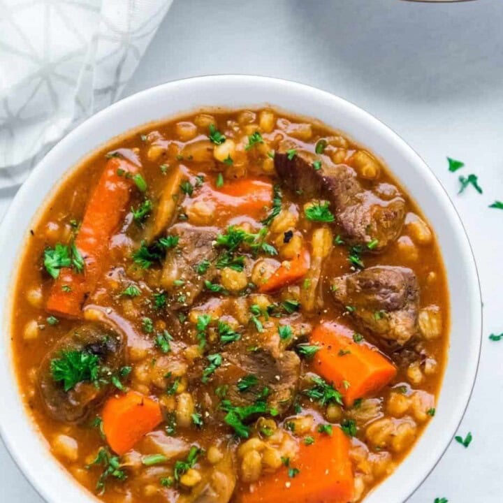 slow cooker beef barley