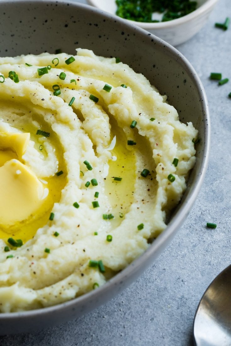 Instant Pot Mashed Cauliflower (Healthy)