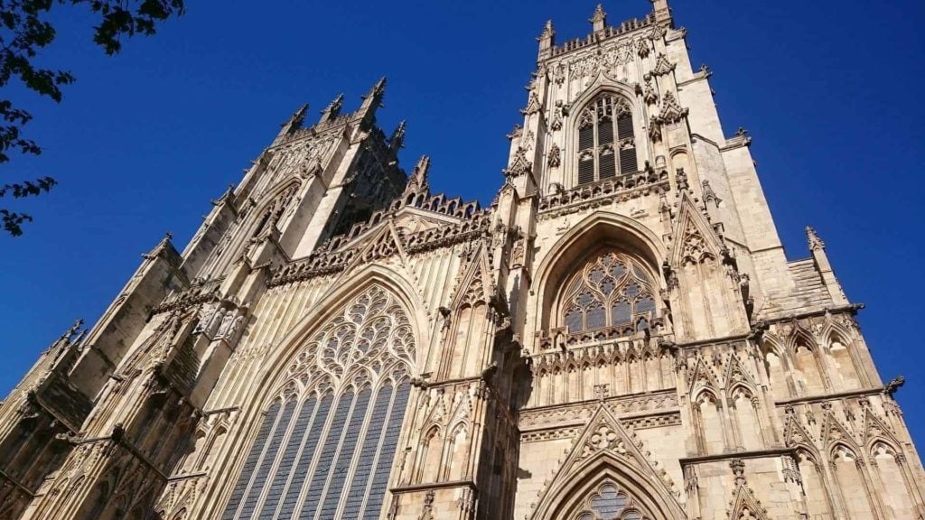 york minster outside front view