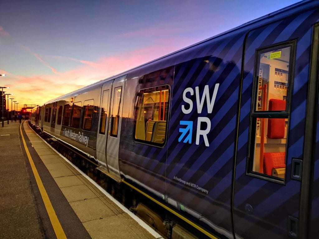 train waiting at platform