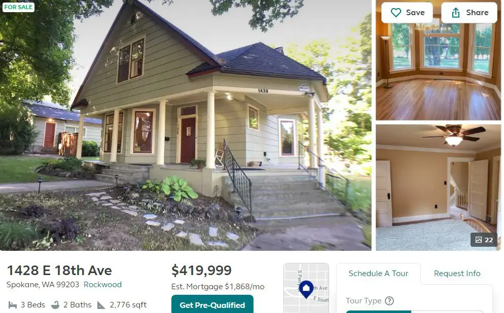 1rockwood for sale spokane neighborhoods: rockwood