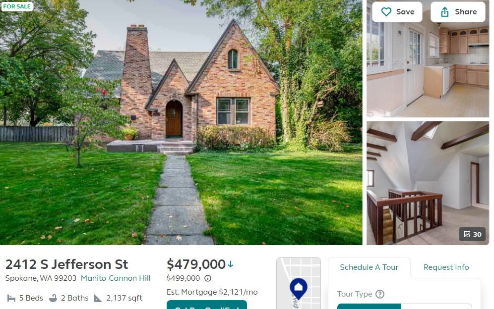 rockwood for sale spokane neighborhoods: manito