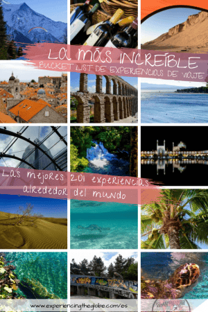 Bucket List de Experiencias de Viaje Bucket List de Experiencias de Viaje