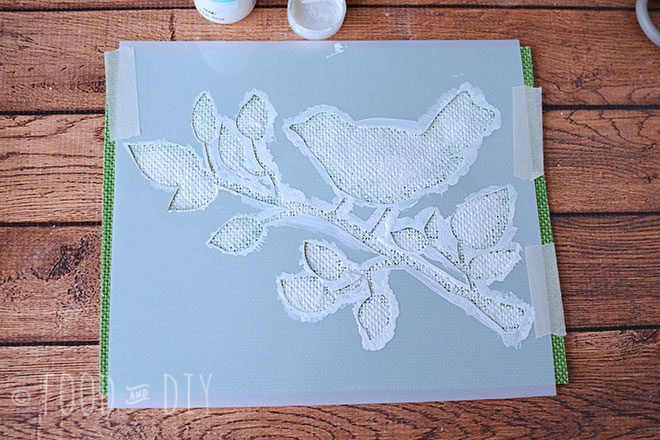 Spring Bird Stencil DIY