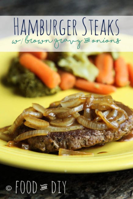 Hamburger Steaks w/ Brown Gravy and Onions