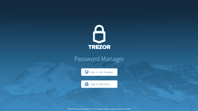 Trezor password manager