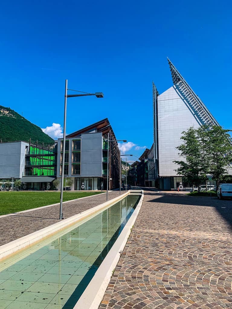 The university side of Trento in Trentino has very modern architecture