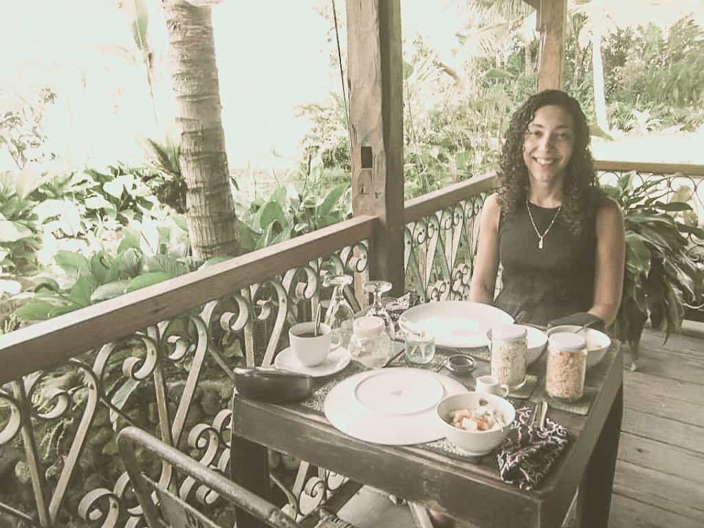 Me in a homestay in Bali.