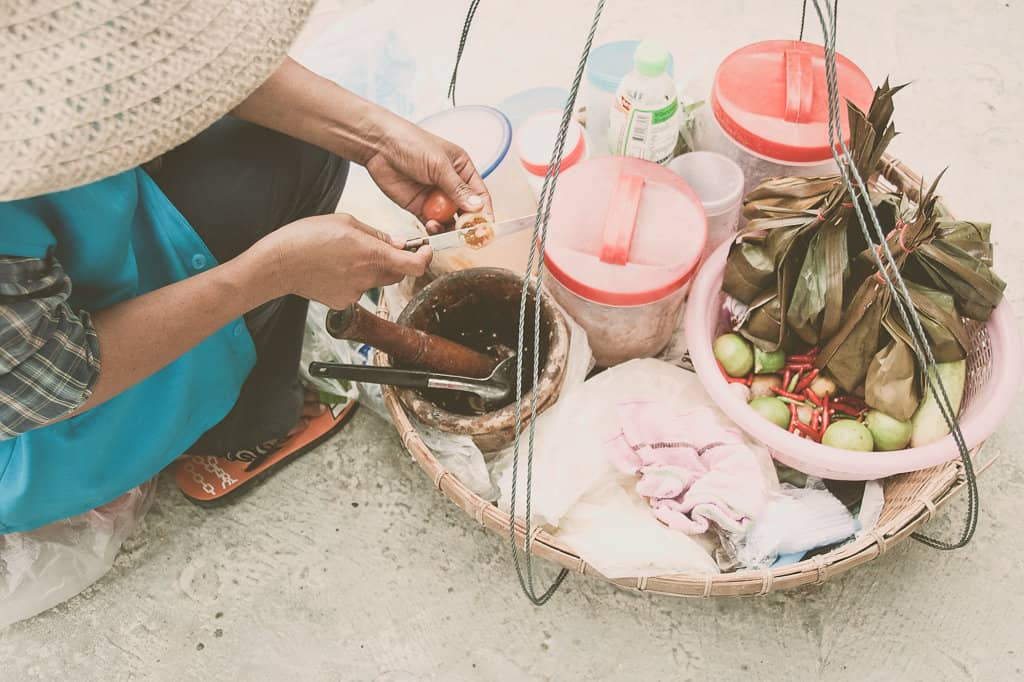 Eat from local vendors.