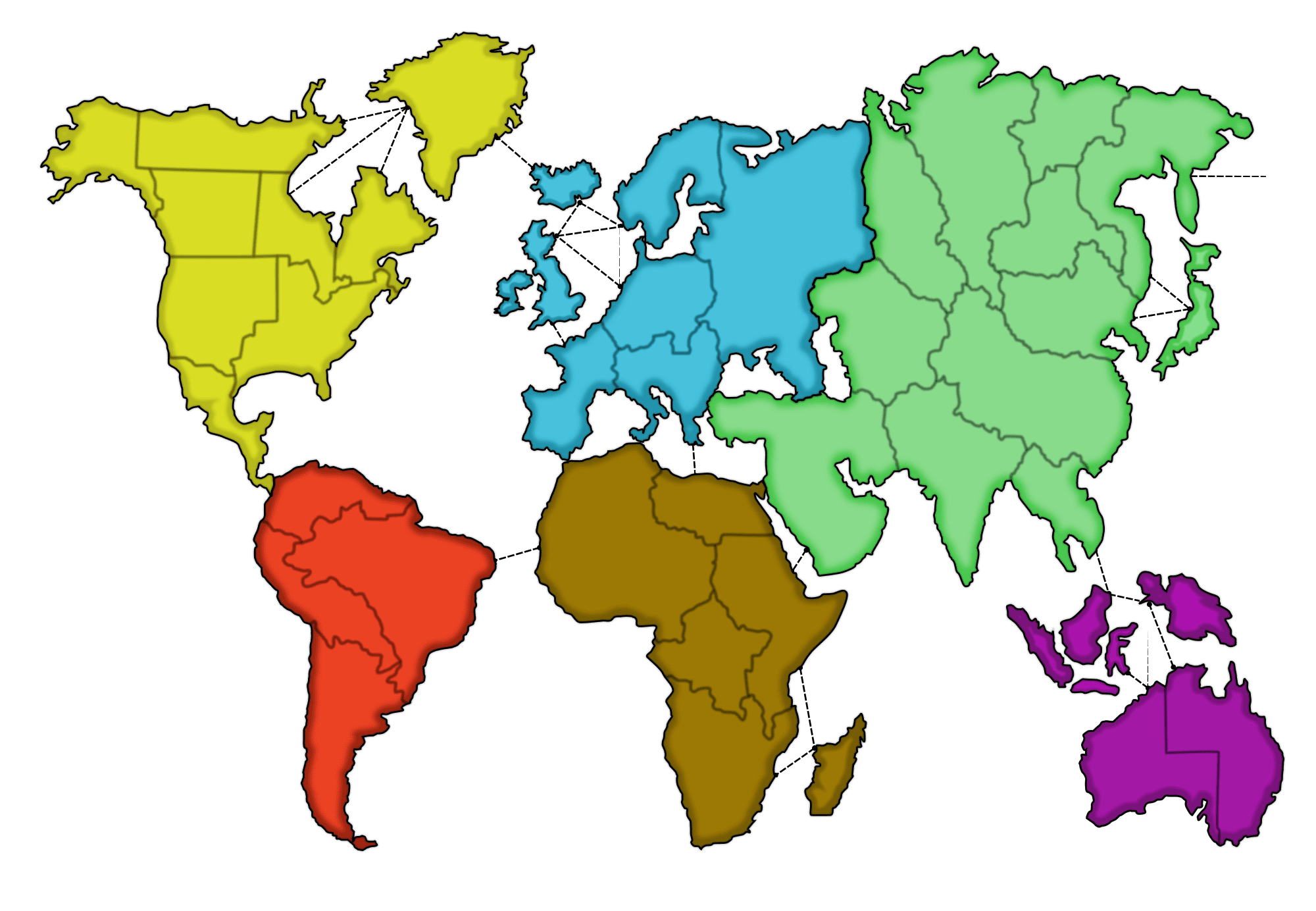 Risk game board