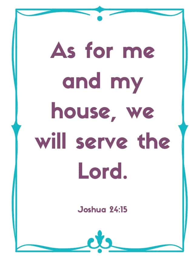 Joshua 24:15 is the first of 26 Bible Verses to help your child learn one bible verse for each letter of the alphabet. For each verse in the ABC Bible Verse series, there is a free printable and YouTube video to help you and your child learn 26 bible verses! #bible #jesus #christianity #sunflowermom