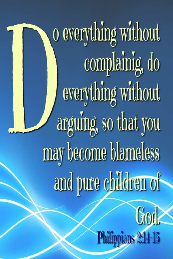 Philippians 2:14-15 is the 4th of 26 Bible Verses to help your child learn one bible verse for each letter of the alphabet. For each verse in the ABC Bible Verse series, there is a free printable and YouTube video to help you and your child learn 26 bible verses! #bible #jesus #christianity