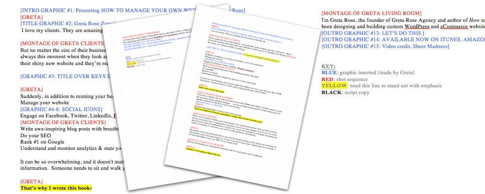 Greta Rose Agency Script