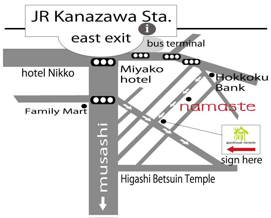 How to get to Guesthouse Namaste namaste_map_new(eng)_2016