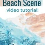 How To Paint A Beach With Acrylic Pouring Homebody Hall