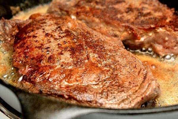 Cast Iron Pan Seared Steak & Au Jus