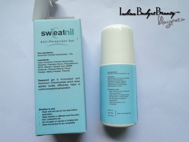 2 Sweatnil Antiperspirant Gel Review