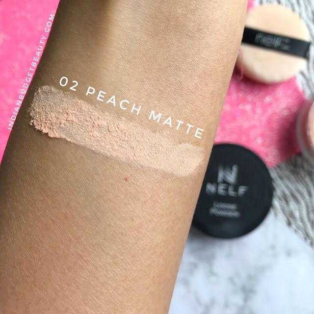 IMG 4990 NELF USA Peach Matte Loose Powder swatch