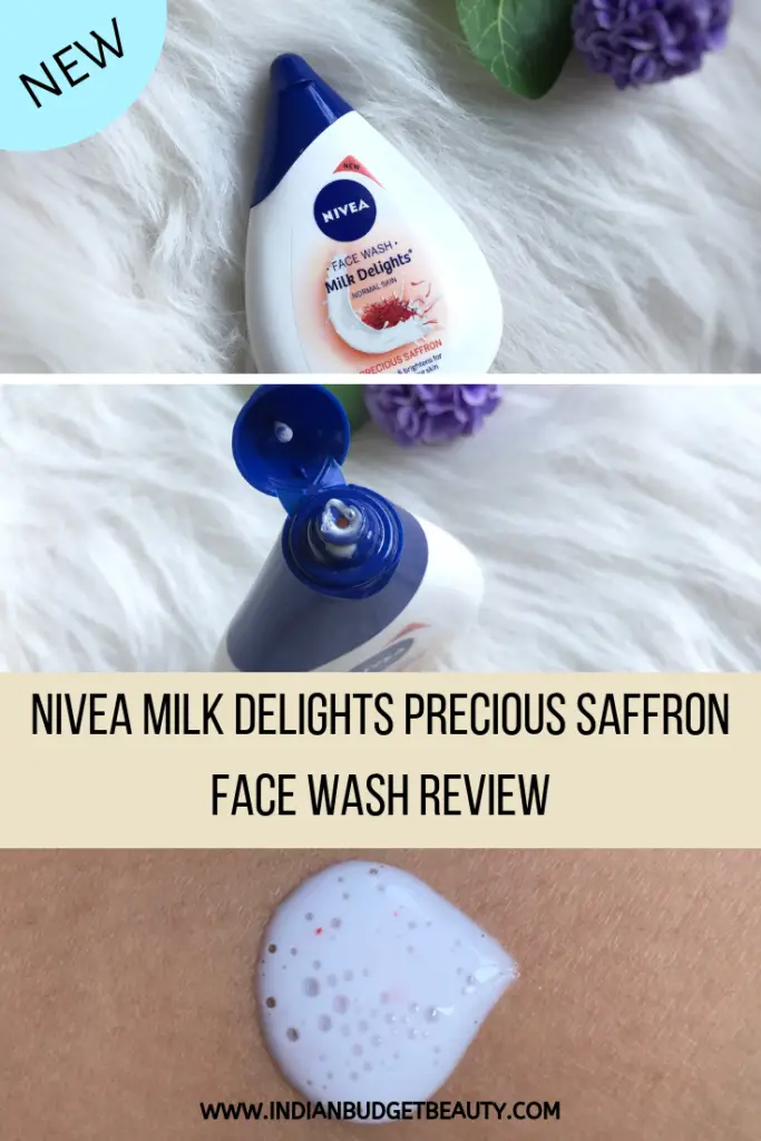 Nivea Milk Delights Precious Saffron Face Wash Review For Normal Skin Nivea Milk Delight Saffron Face Wash Review
