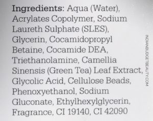 plum green tea pore cleansing face wash ingredients plum green tea pore cleansing face wash ingredients