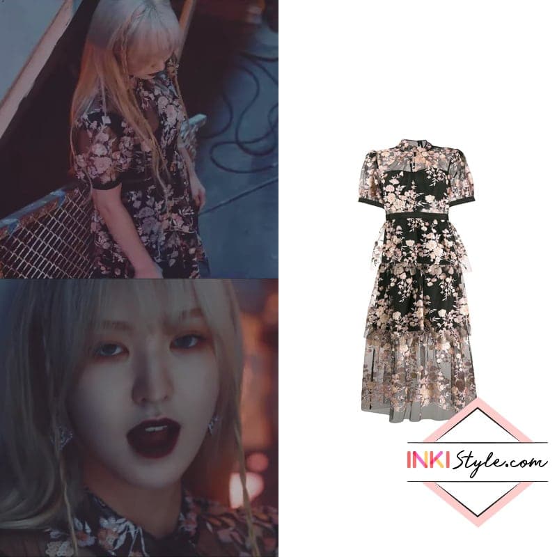 cue red sequin dress