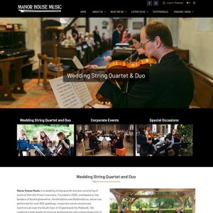 Manor House Music Website