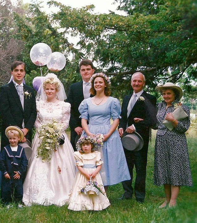 bridesmaid in 1980s