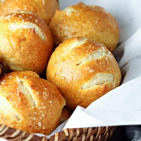 Soft Pretzel Rolls