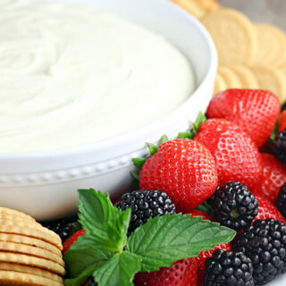 Three Ingredient Lemon Fruit Dip