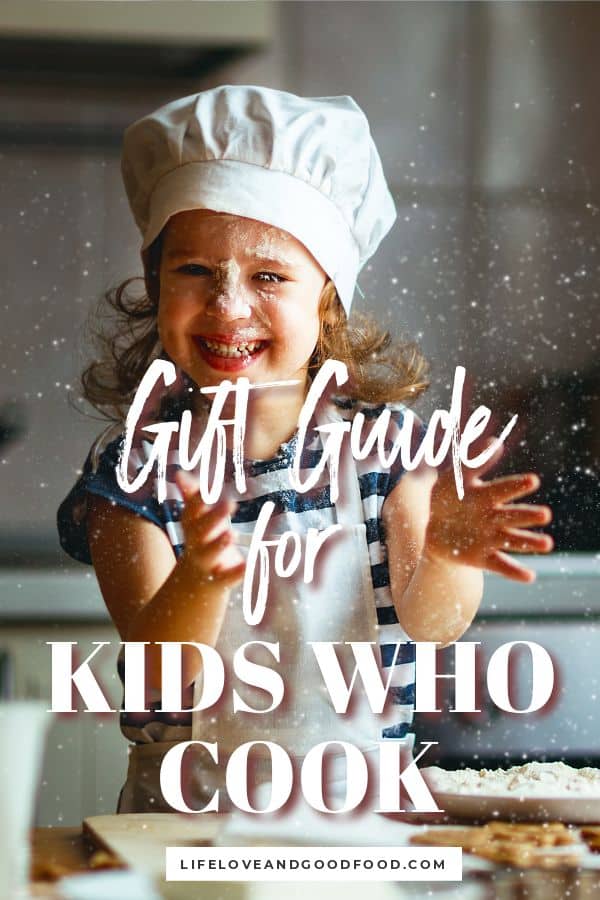 The 10 Best Gifts for Kids Who Like to Cook is a gift guide for aspiring little bakers and creative kid chefs that encourage learning in the kitchen. #giftguide #giftsforkids
