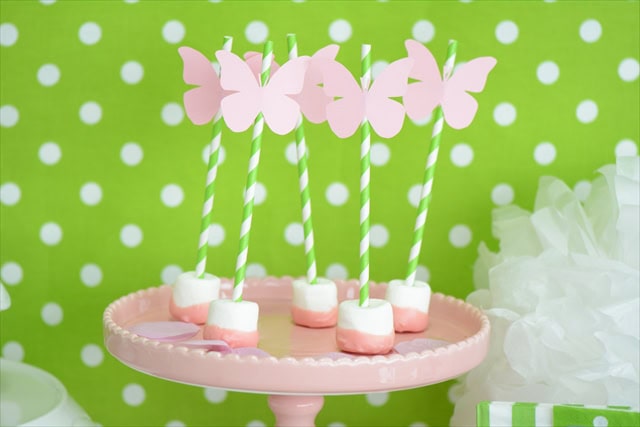 蝶がテーマのお誕生日会 – ピンクバタフライパーティー : Pink Butterfly Party