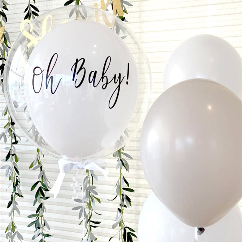 White×Green Botanical Baby shower ホワイト×グリーン ボタニカルベビーシャワー