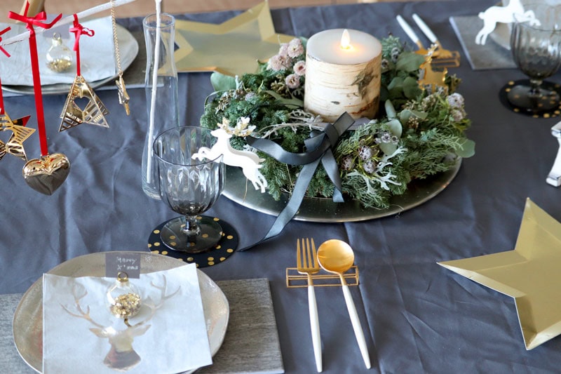 A Holly Christmas Table : クリスマスのテーブルコーディネート