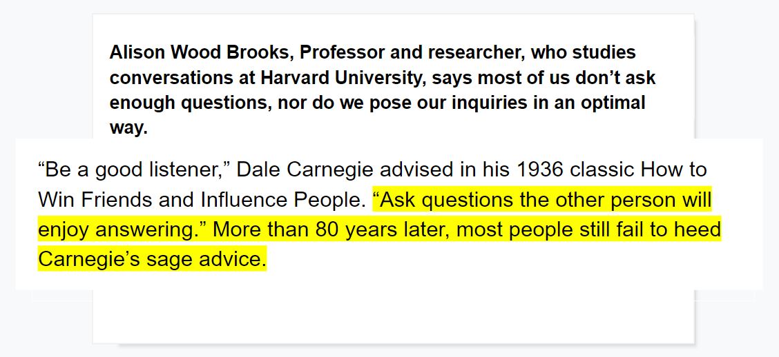 ask more questions ask questions during conversation