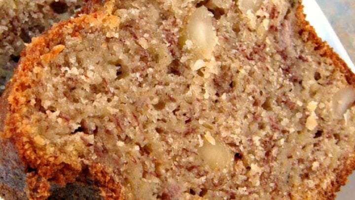 Caramel Banana Bread. Add nuts like I did or leave them out. Either way it's delicious!