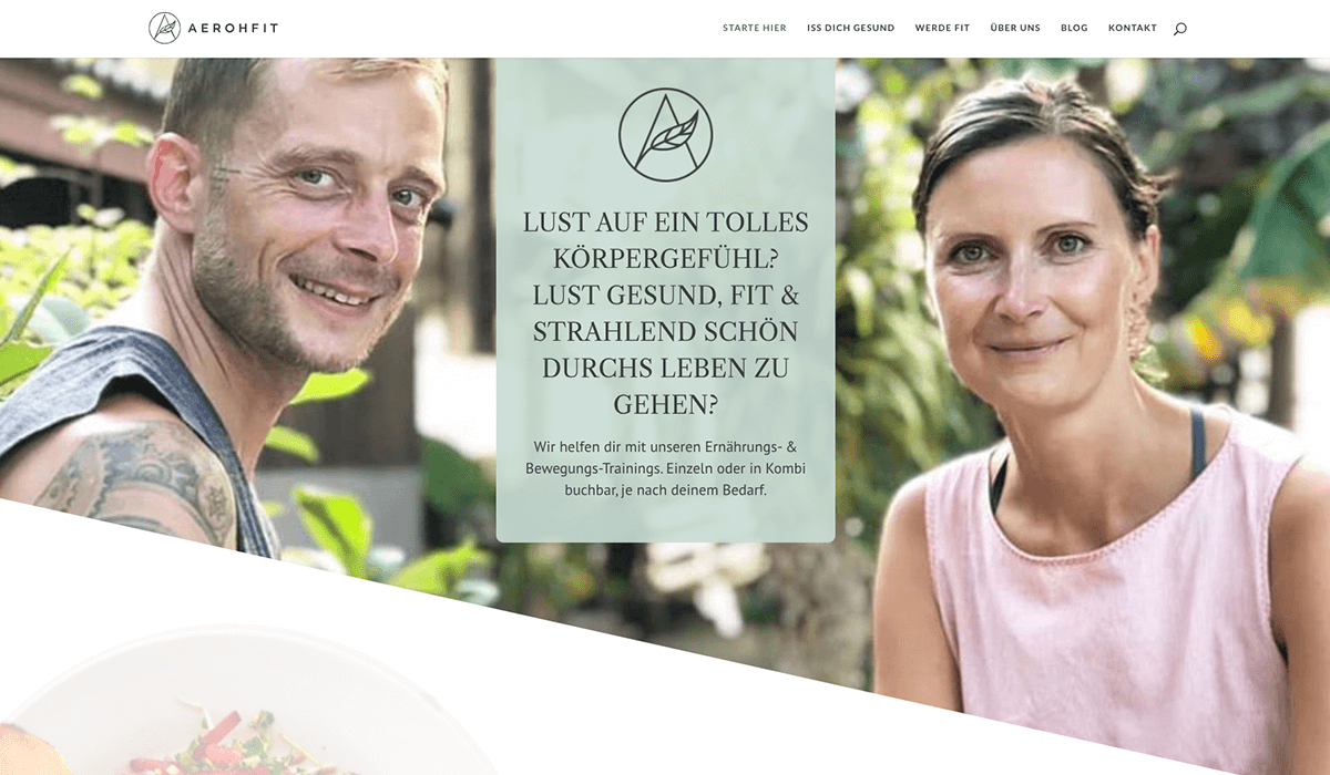 Webdesign Aerohfit ""